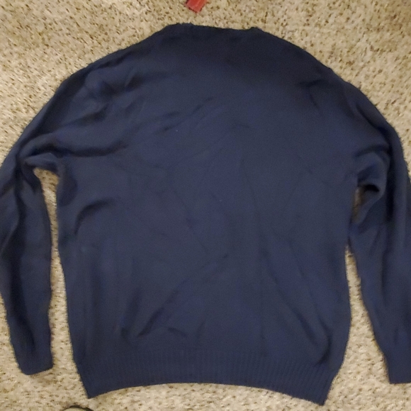 Chaps Crew Neck Sweater, blue, new - Picture 4 of 4